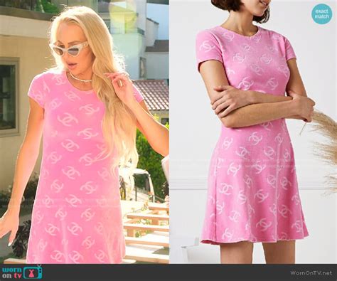 christine quinn pink chanel dress|christine quinn selling sunset outfit.